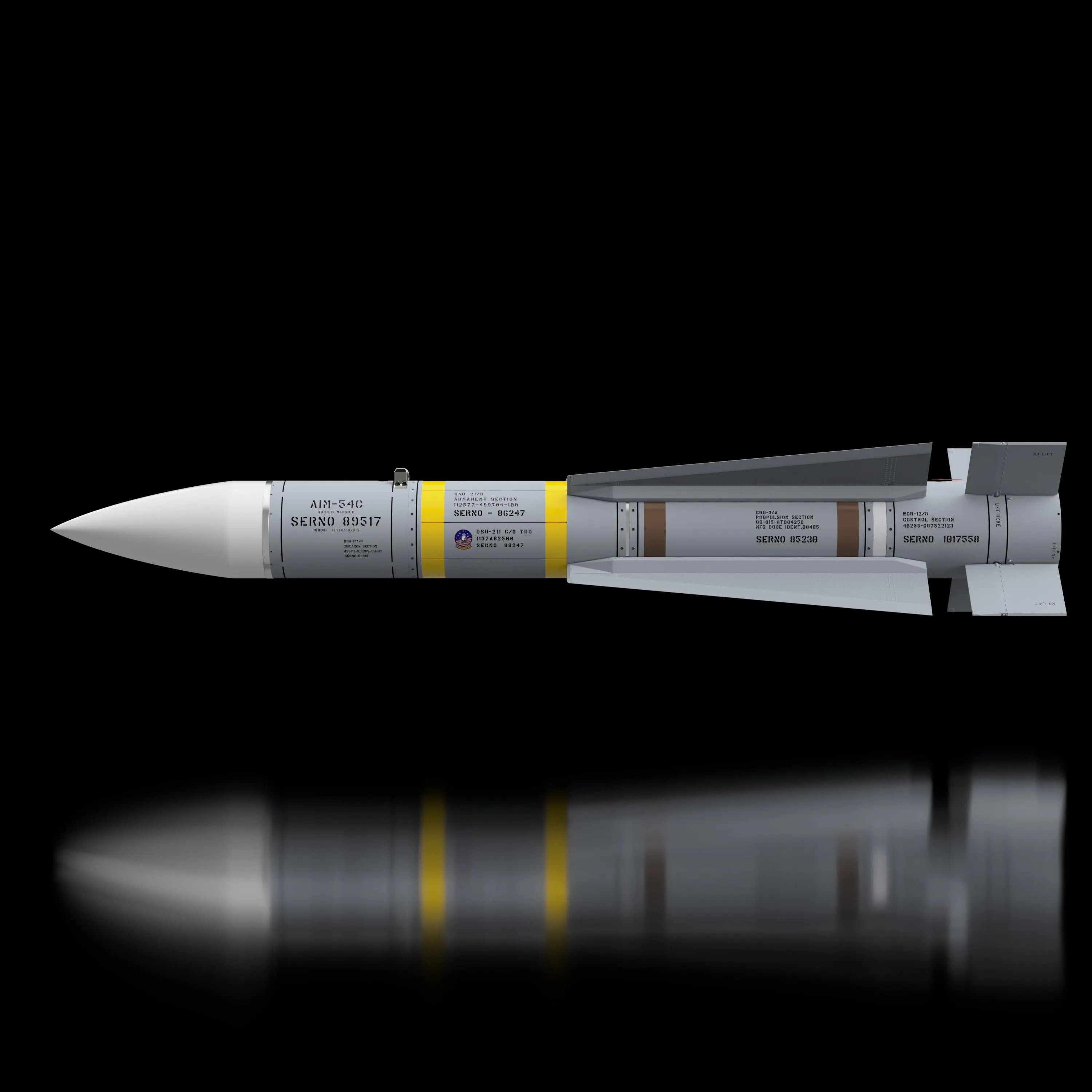AIM-54C Missile Inert Replica 1:1 Size (Scalable)