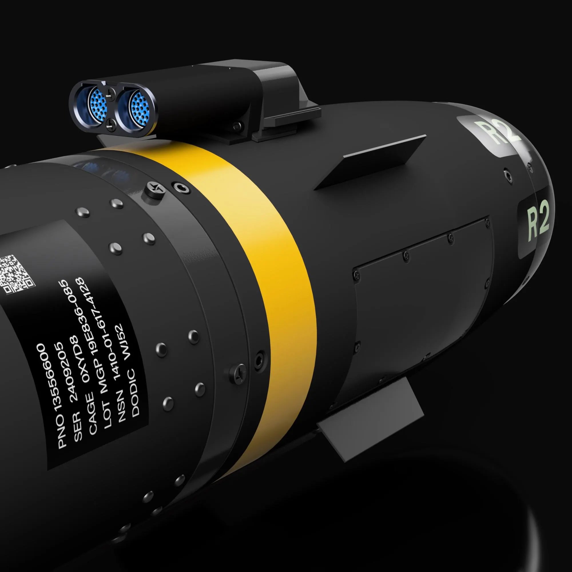 AGM-114R Hellfire Missile Inert Replica 1:1 Size (Scalable)
