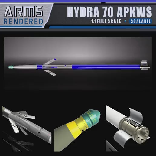 Hydra 70 - APKWS Missile Inert Replica 1:1 Size (Scalable)